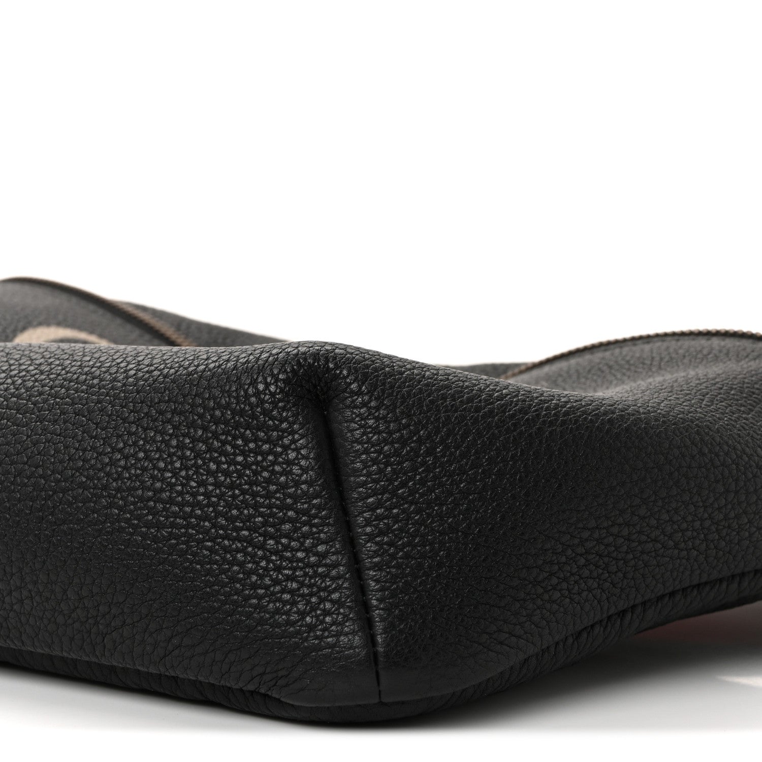 Gucci Grained Calfskin Logo Belt Bag Black 10 of 10