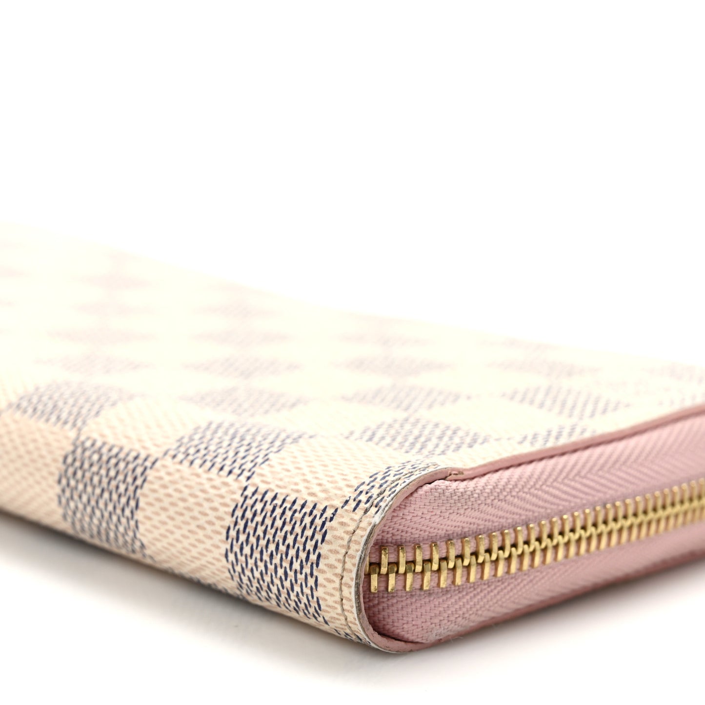 Damier Azur Zippy Wallet Rose Ballerine