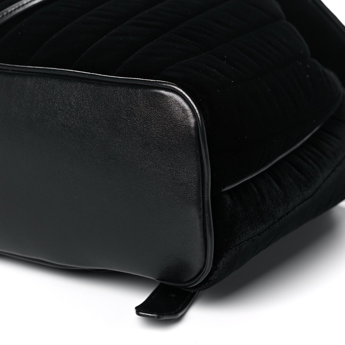 Velvet Matelasse Vicky Backpack Black