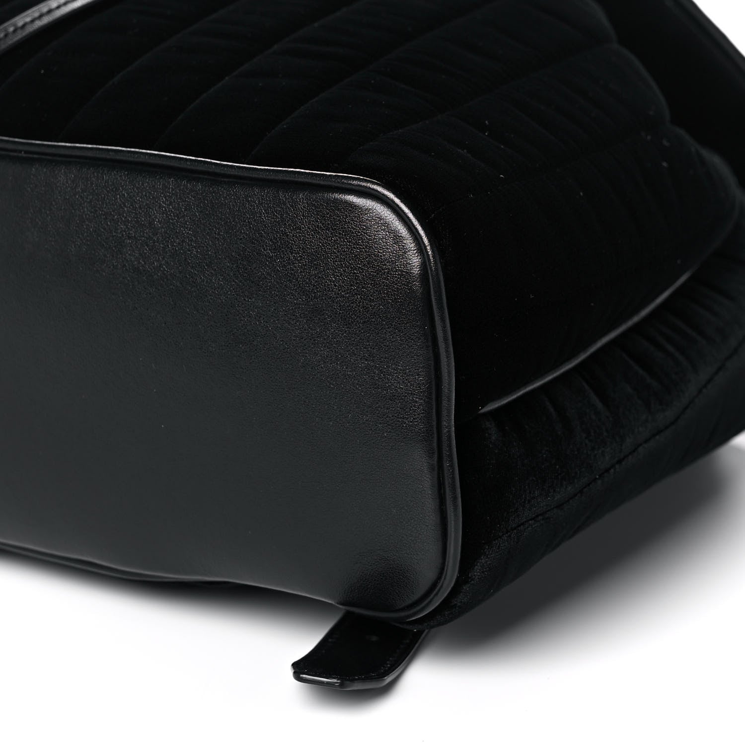 Saint Laurent Velvet Matelasse Vicky Backpack Black 12 of 14