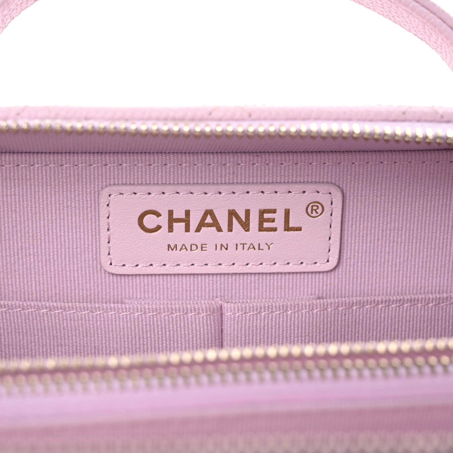 Chanel Caviar Quilted Vanity Case Light Pink 9 of 10