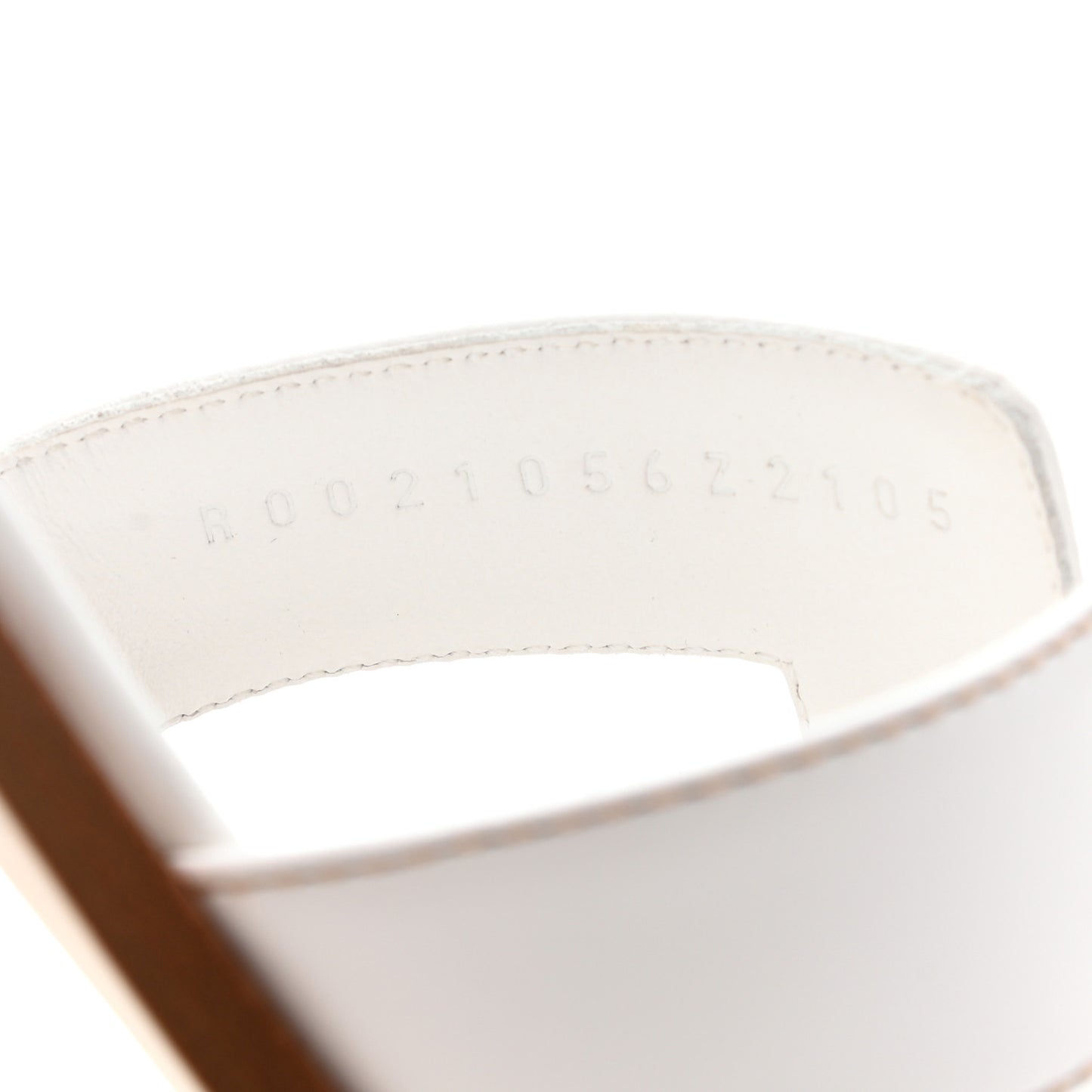 Box Calfskin Oran Sandals 37 White