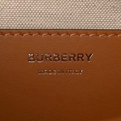 Burberry Raffia Calfskin TB Note Crossbody Bag Natural 6 of 10