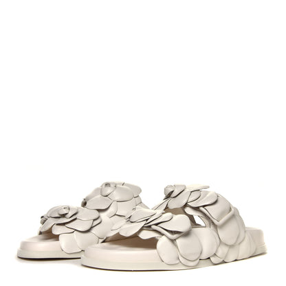 Valentino Garavani Kidskin Atelier 03 Rose Edition Double Buckle Slide Sandals 37 Avorio 2 of 6