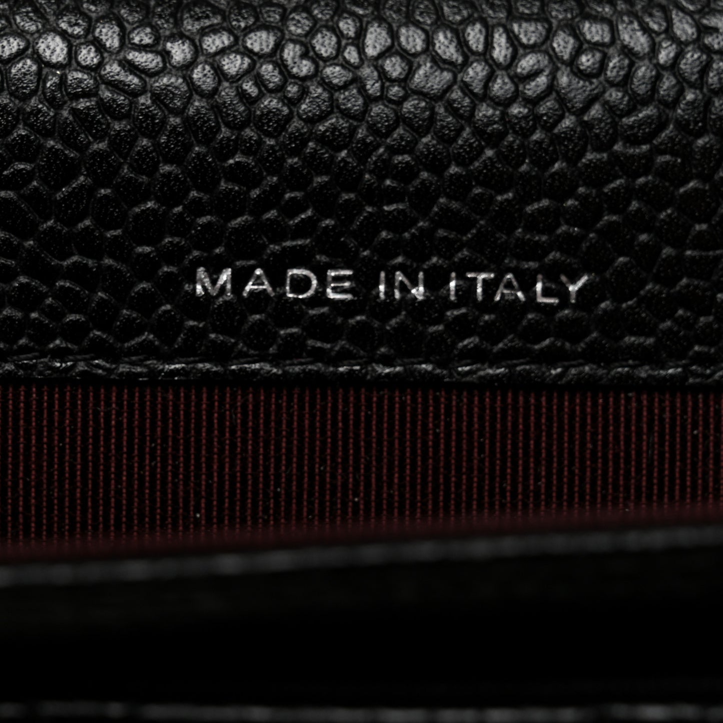 Caviar Quilted Flap Card Holder Black