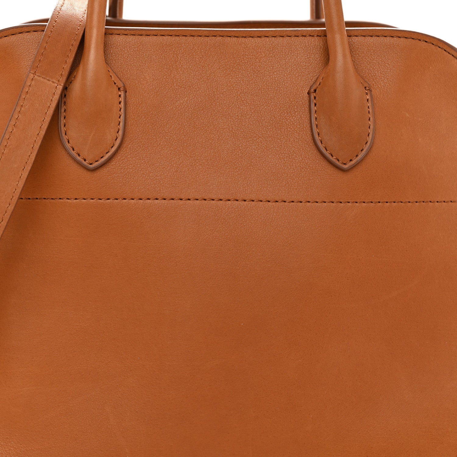 The Row Polished Saddle Calfskin Soft Margaux 12 Cuir 7 of 9