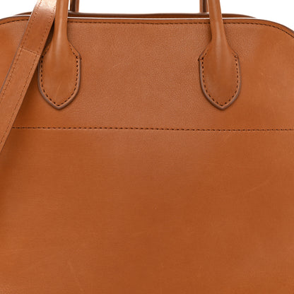 The Row Polished Saddle Calfskin Soft Margaux 12 Cuir 7 of 9