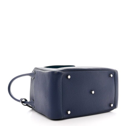 Hermes Taurillon Clemence Verso Lindy 30 Bleu Saphir Bleu Izmir 4 of 10