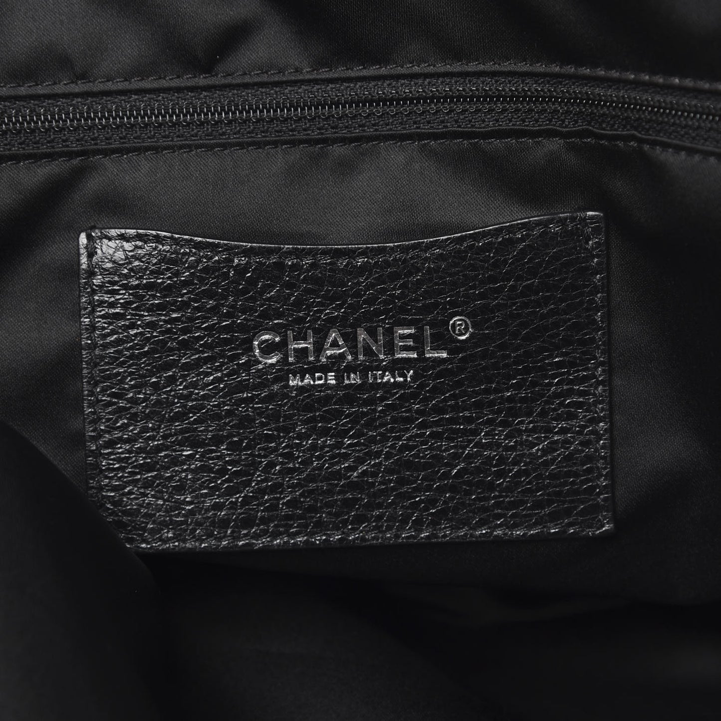 Glazed Calfskin Large On The Road Tote Black