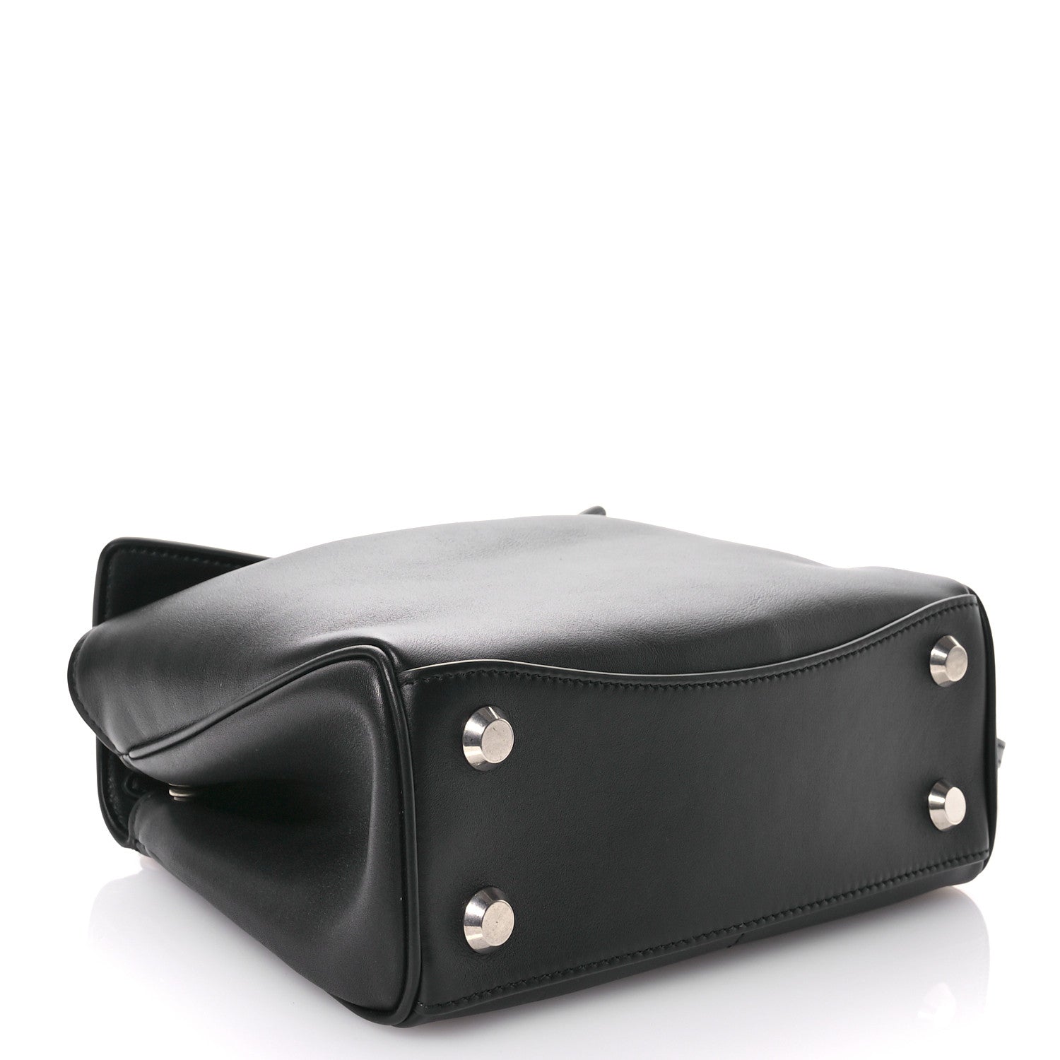 Balenciaga Natural Smooth Calfskin Mini Rodeo Top Handle Handbag Black 4 of 10