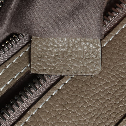 Celine Drummed Calfskin Micro Luggage Souris 7 of 9