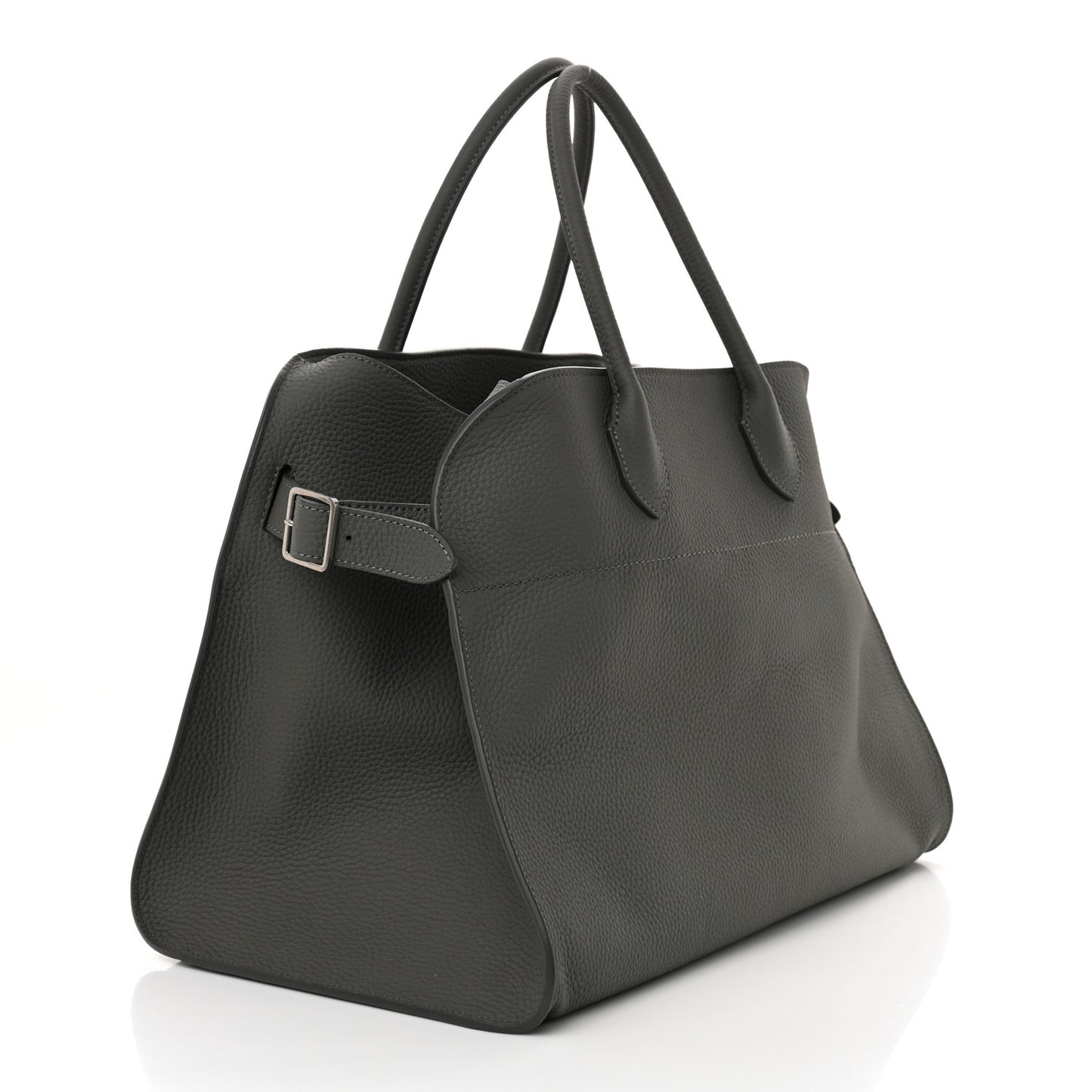 Matte Grained Calfskin Soft Margaux 15 Timouse Grey