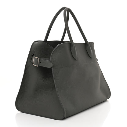 The Row Matte Grained Calfskin Soft Margaux 15 Timouse Grey 3 of 10