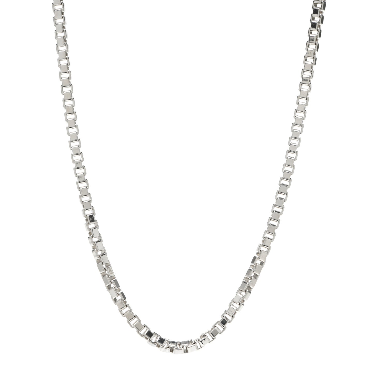 Sterling Silver 4mm Venetian Link Necklace