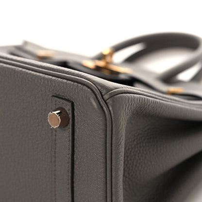 Hermes Togo Birkin 25 Etain 21 of 23