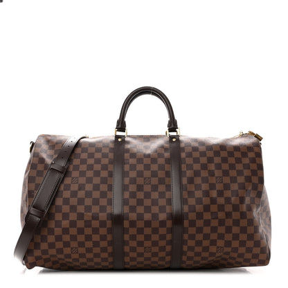 Louis Vuitton Damier Ebene Keepall Bandouliere 55 1 of 10