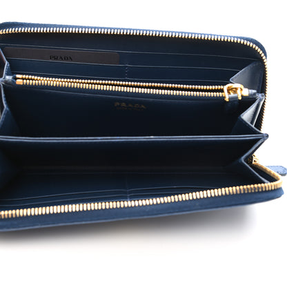 Prada Vitello Move Zip Around Wallet Bluette 5 of 10