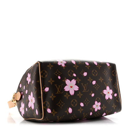 Louis Vuitton LV X TM Monogram Cherry Blossom Speedy Bandouliere 25 Sakura Brown 4 of 11