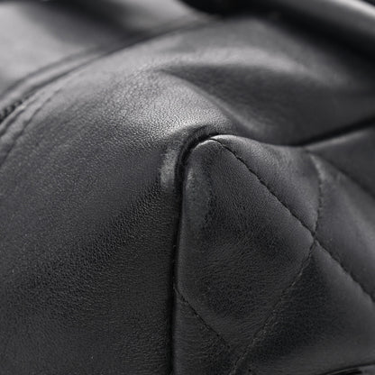 Chanel Calfskin Quilted Large Cambon Bowler Black 13 of 14