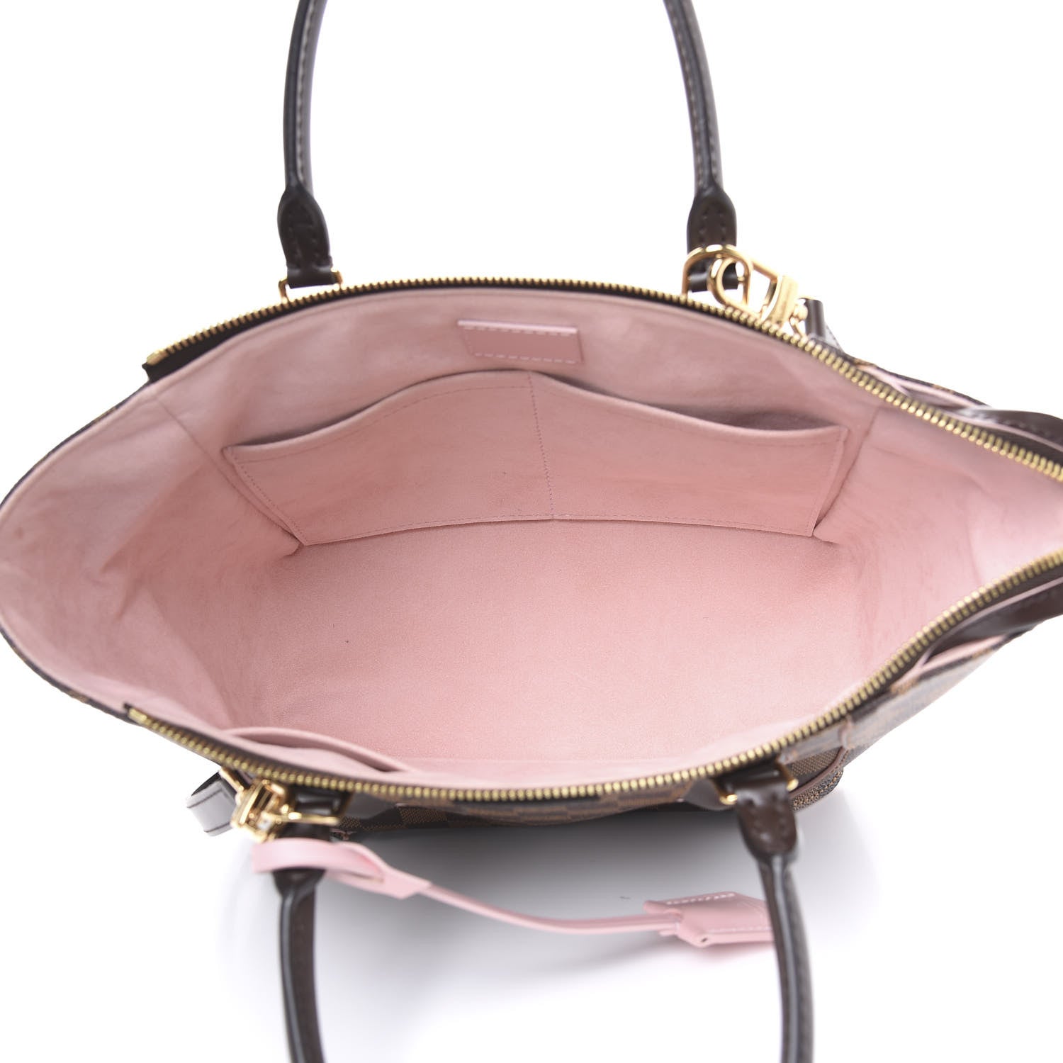 Louis Vuitton Damier Ebene Caissa Tote PM Rose Ballerine 6 of 10