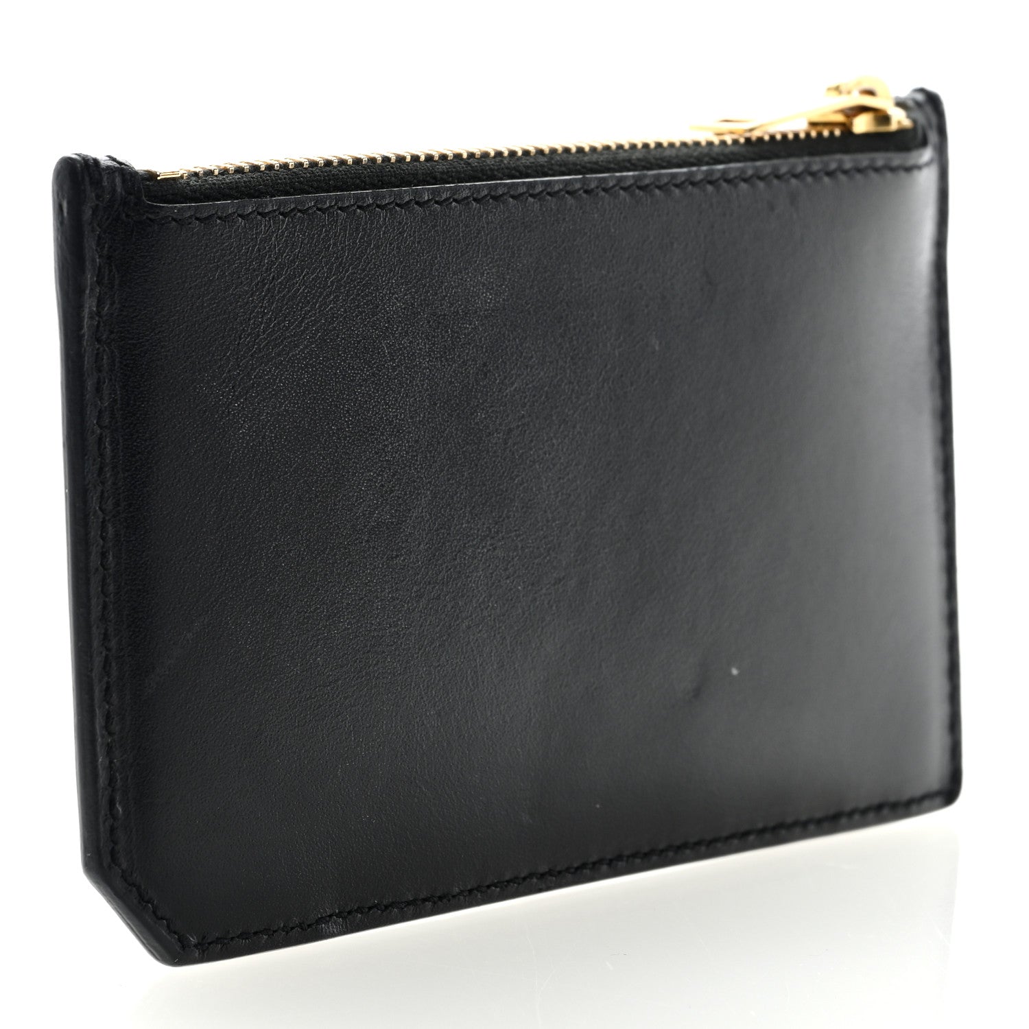Saint Laurent Calfskin 5 Fragments Zip Pouch Card Holder Black 3 of 6