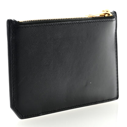 Saint Laurent Calfskin 5 Fragments Zip Pouch Card Holder Black 3 of 6