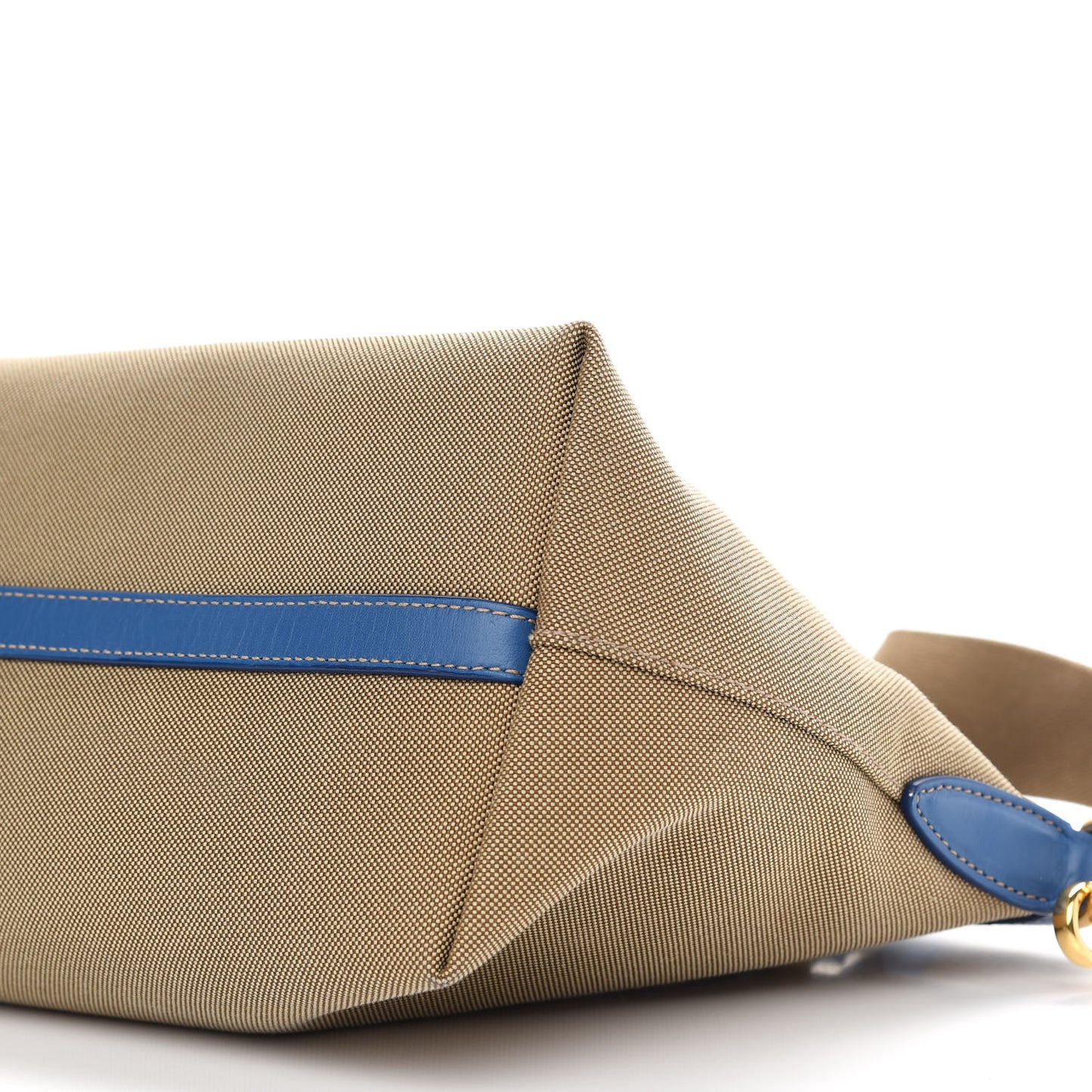 Jacquard Logo Handbag Corda Azzurro