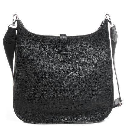 Hermes Taurillon Clemence Evelyne III GM Black 1 of 15