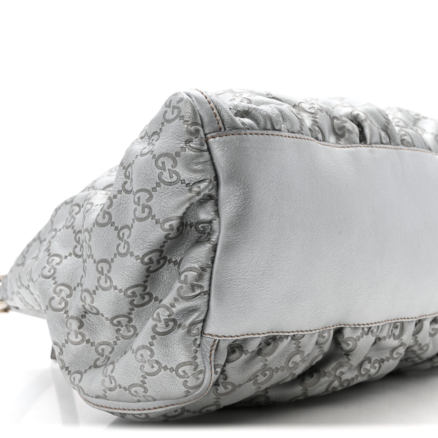 Gucci Guccissima Large D Hobo Silver 9 of 13