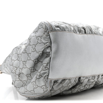 Gucci Guccissima Large D Hobo Silver 9 of 13