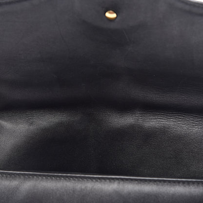 Gucci Calfskin Matelasse Medium GG Marmont Shoulder Bag Black 8 of 11
