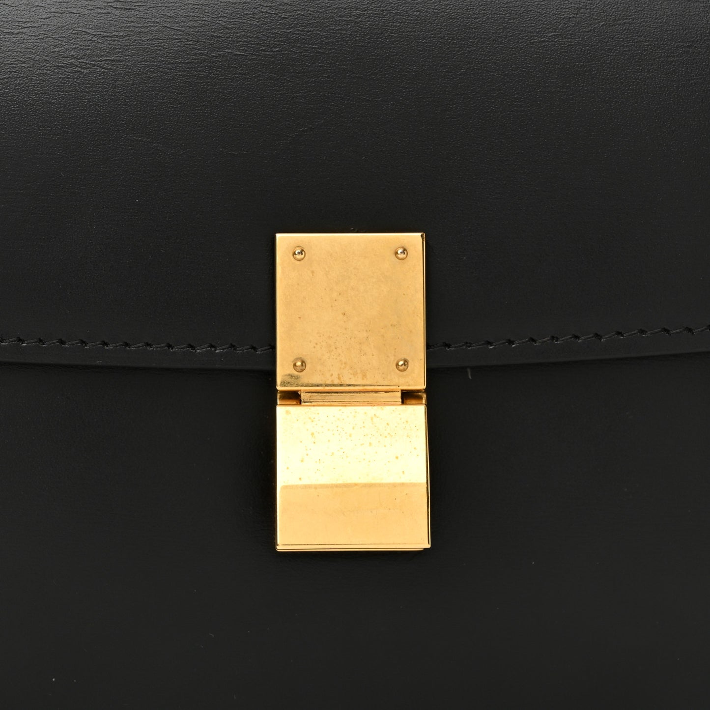 Box Calfskin Teen Classic Box Flap Bag Black