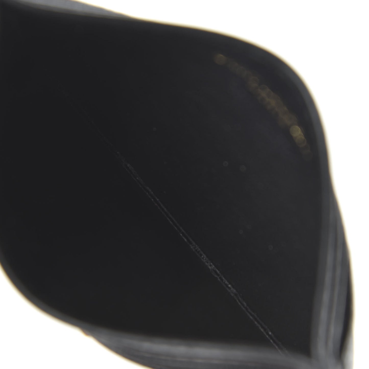Grain De Poudre Matelasse Chevron Monogram Credit Card Case Black