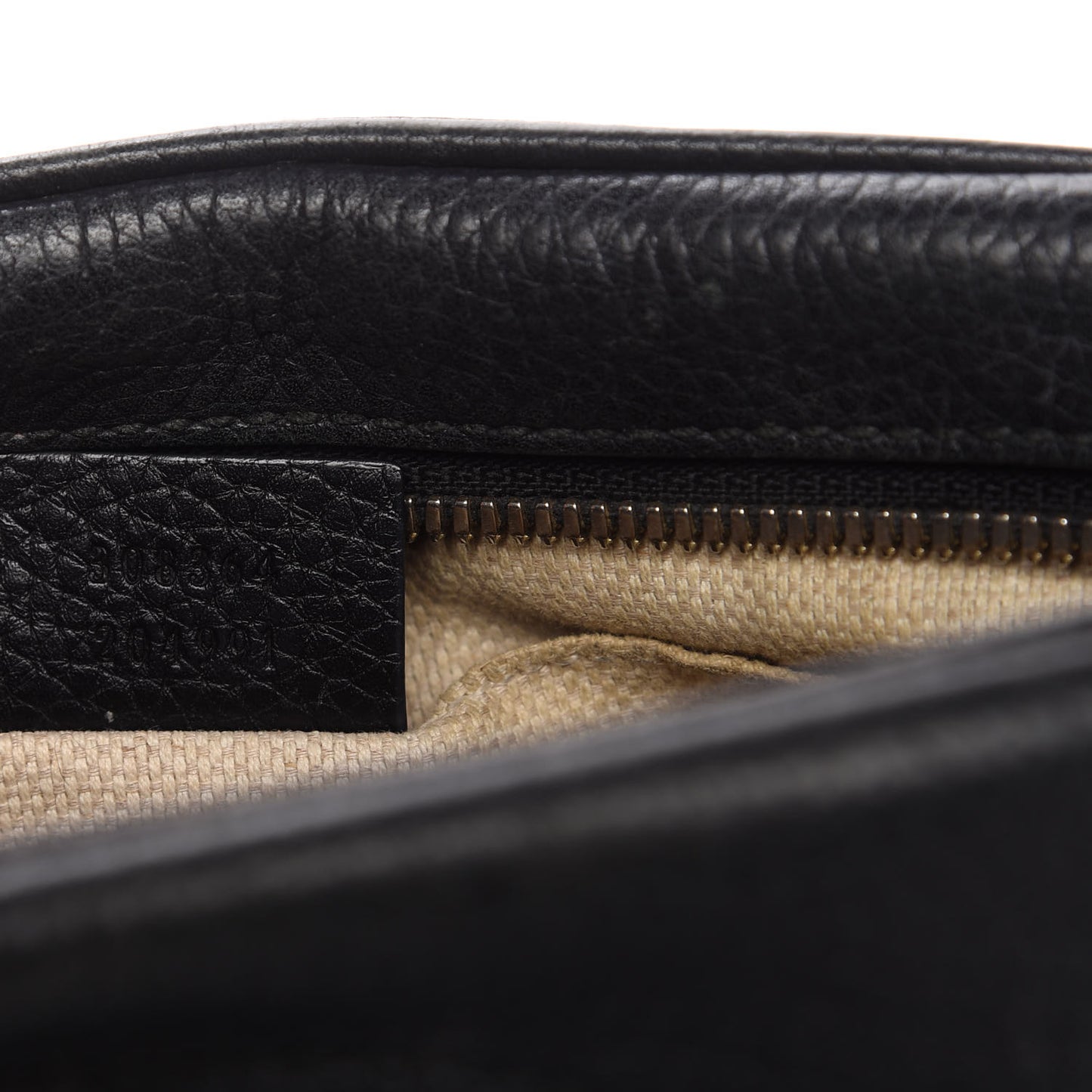 Pebbled Calfskin Small Soho Disco Bag Black