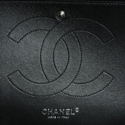 Chanel Lambskin Chevron Medium Double Flap Black 8 of 9