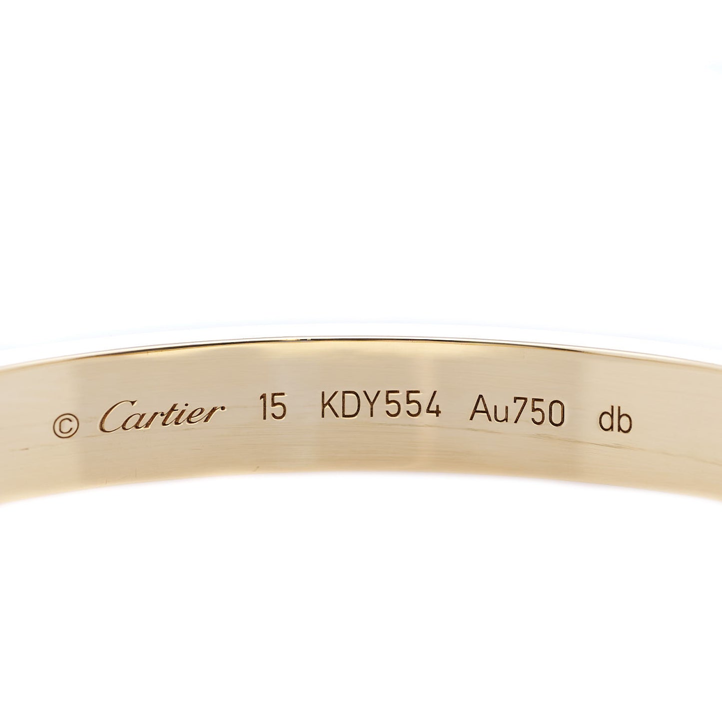 18K Yellow Gold LOVE Bracelet 15
