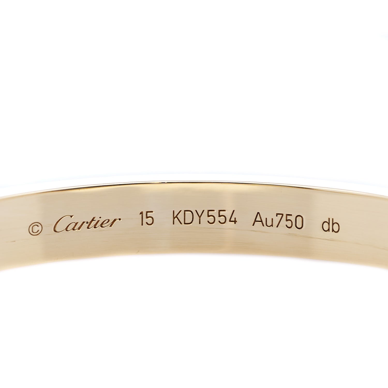 Cartier 18K Yellow Gold LOVE Bracelet 15 3 of 4