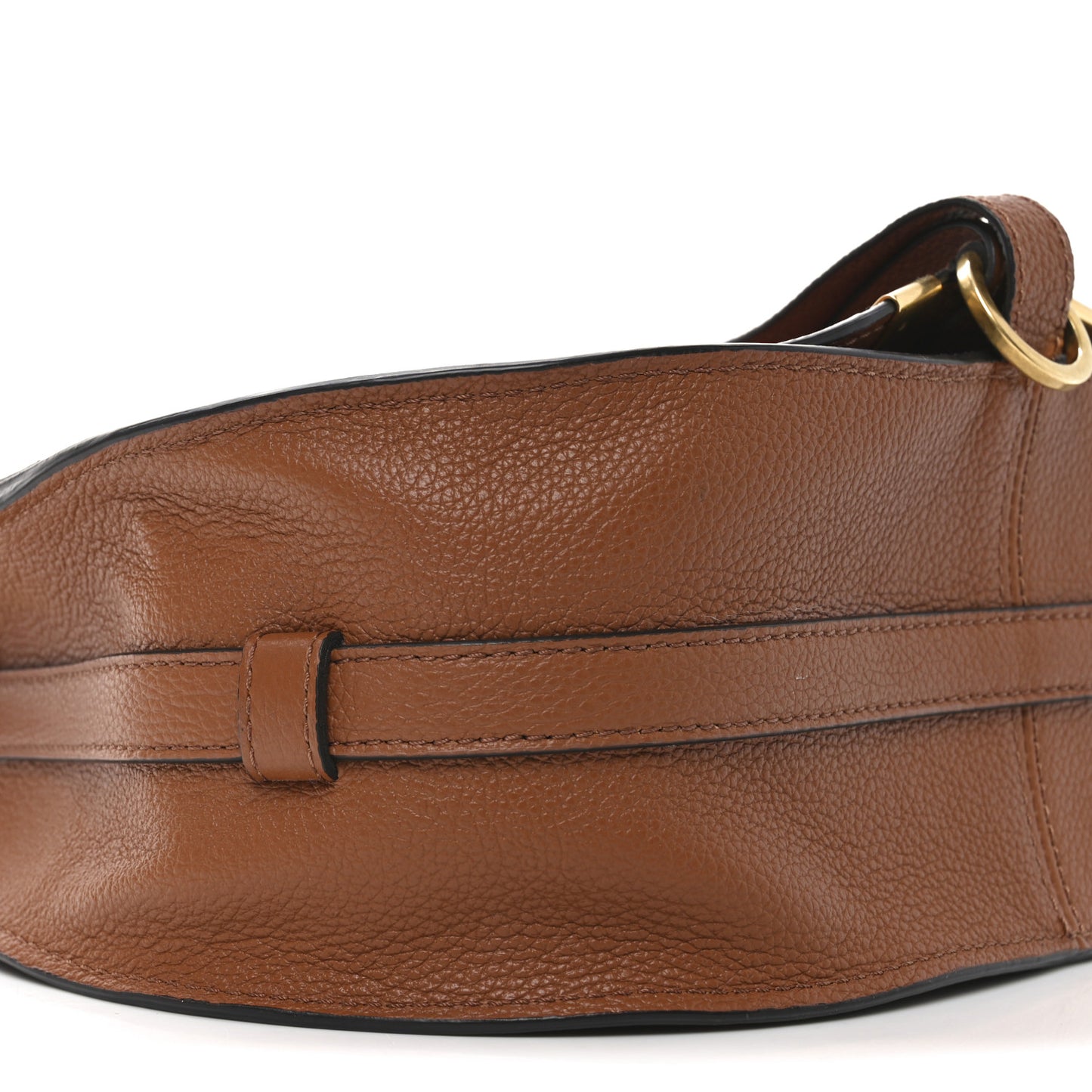 Calfskin Medium Marcie Round Crossbody Bag Tan
