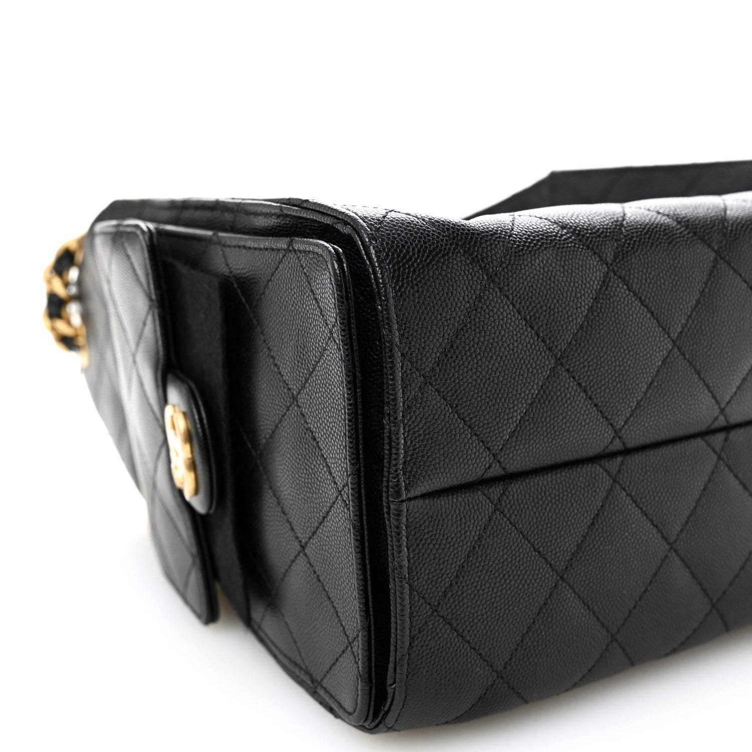 Chanel Caviar Quilted Small Chanel 25 Handbag Black 9 of 10