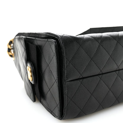 Chanel Caviar Quilted Small Chanel 25 Handbag Black 9 of 10