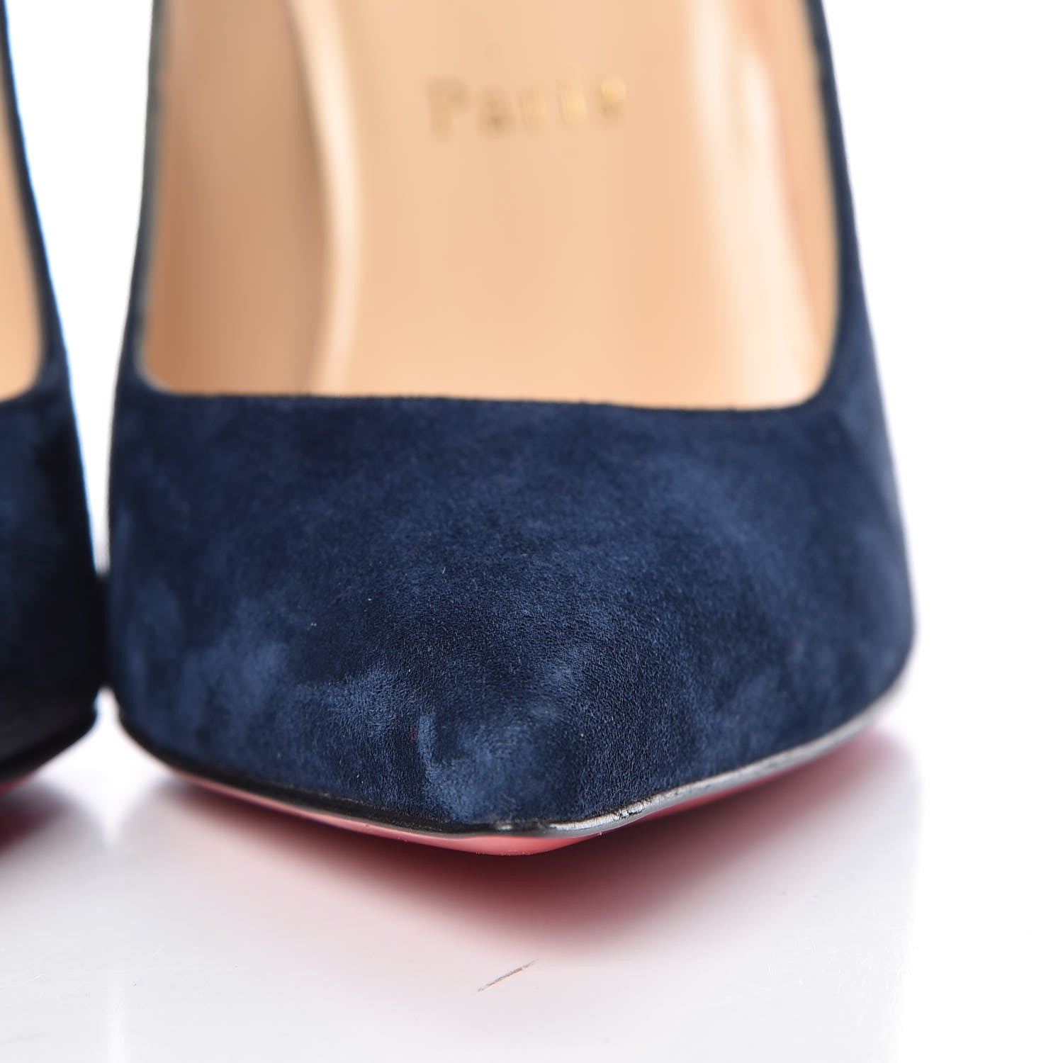 Christian Louboutin Veau Velours Alminette 100 Pumps 36.5 Marine 11 of 13