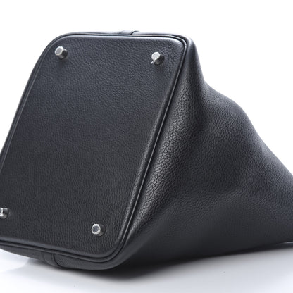 Hermes Taurillon Clemence Picotin Lock 22 MM Black 10 of 13