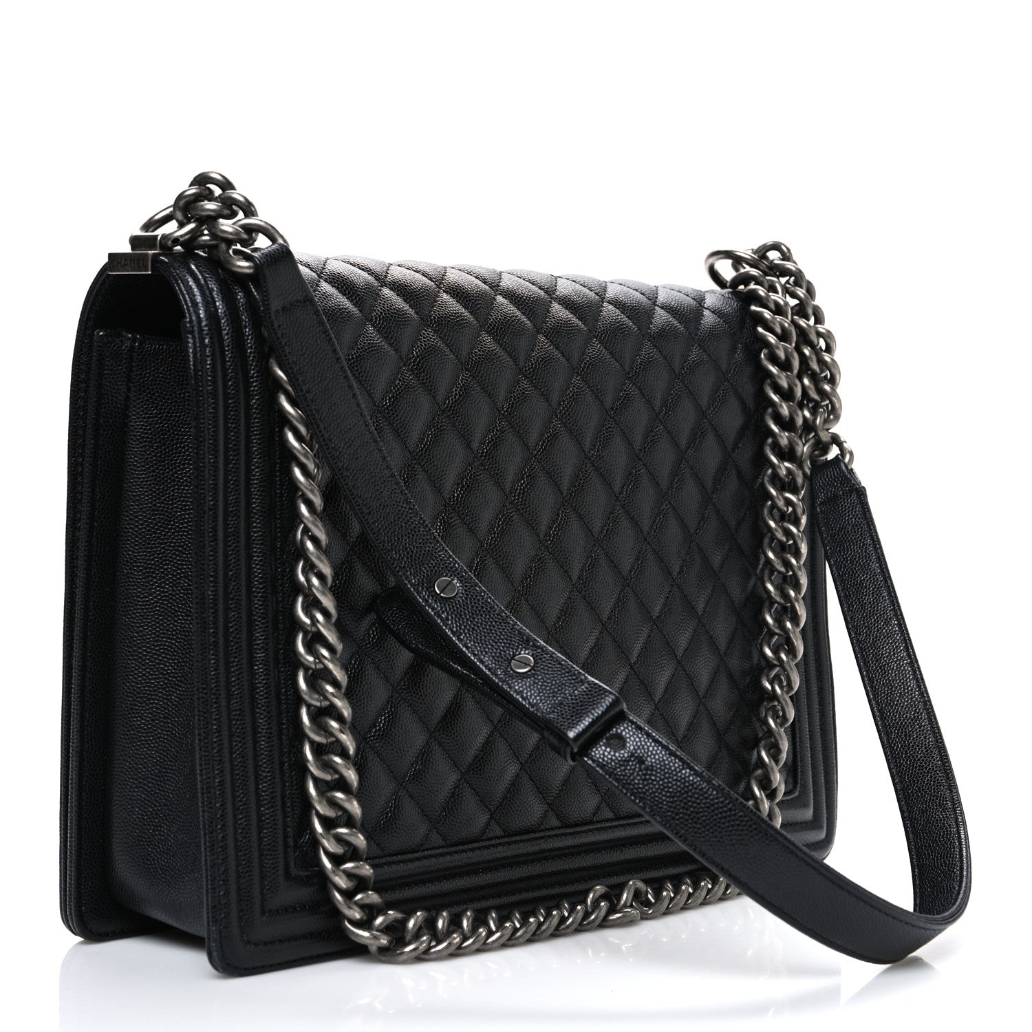 Chanel Caviar Quilted Large Boy Flap Black 3 of 10