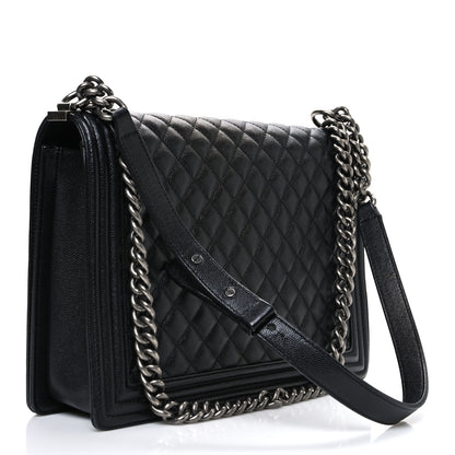 Chanel Caviar Quilted Large Boy Flap Black 3 of 10