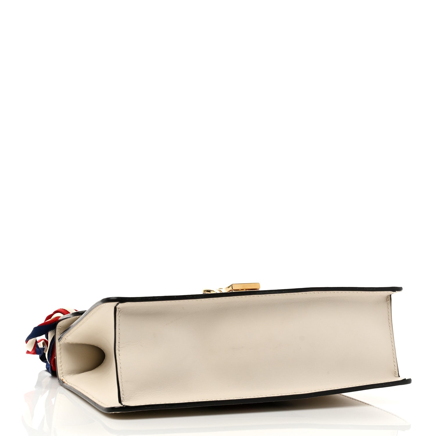 Gucci Calfskin Small Sylvie Shoulder Bag Off White 4 of 10