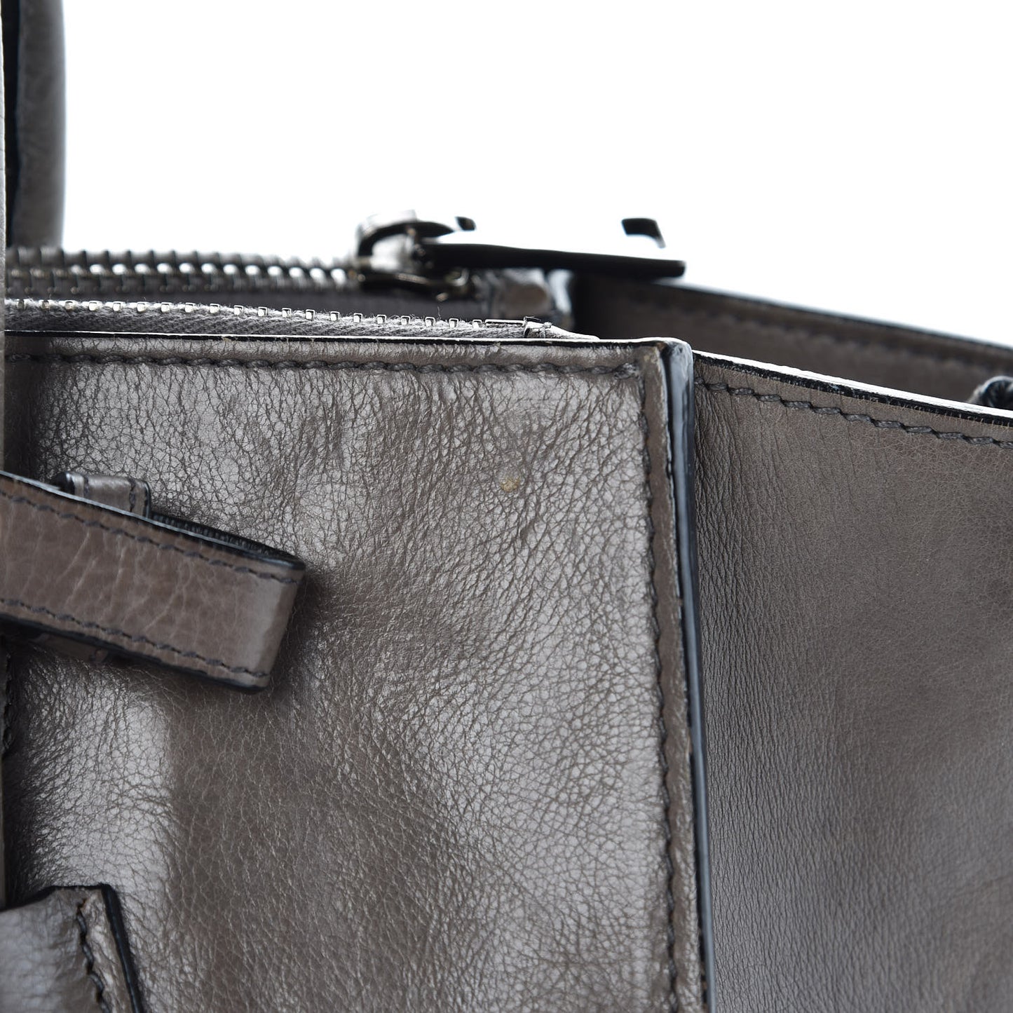 Glace Calf Twin Pocket Tote Marmo