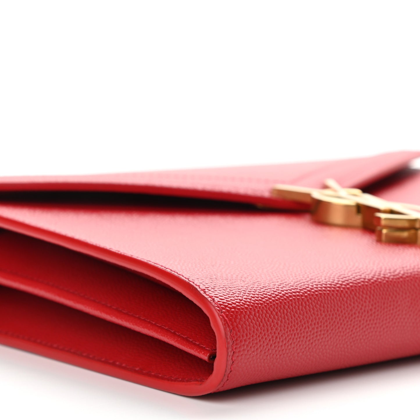 Grain De Poudre Monogram Cassandra Chain Wallet Red