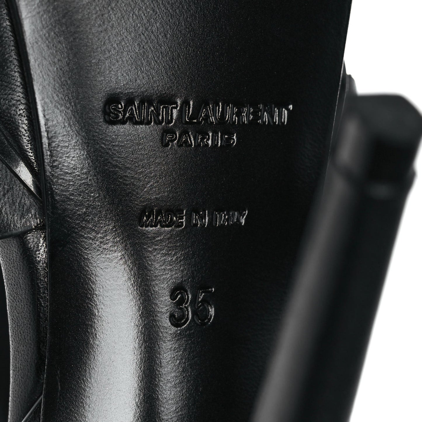 Calfskin Tribute 105 Platform Sandals 35 Black