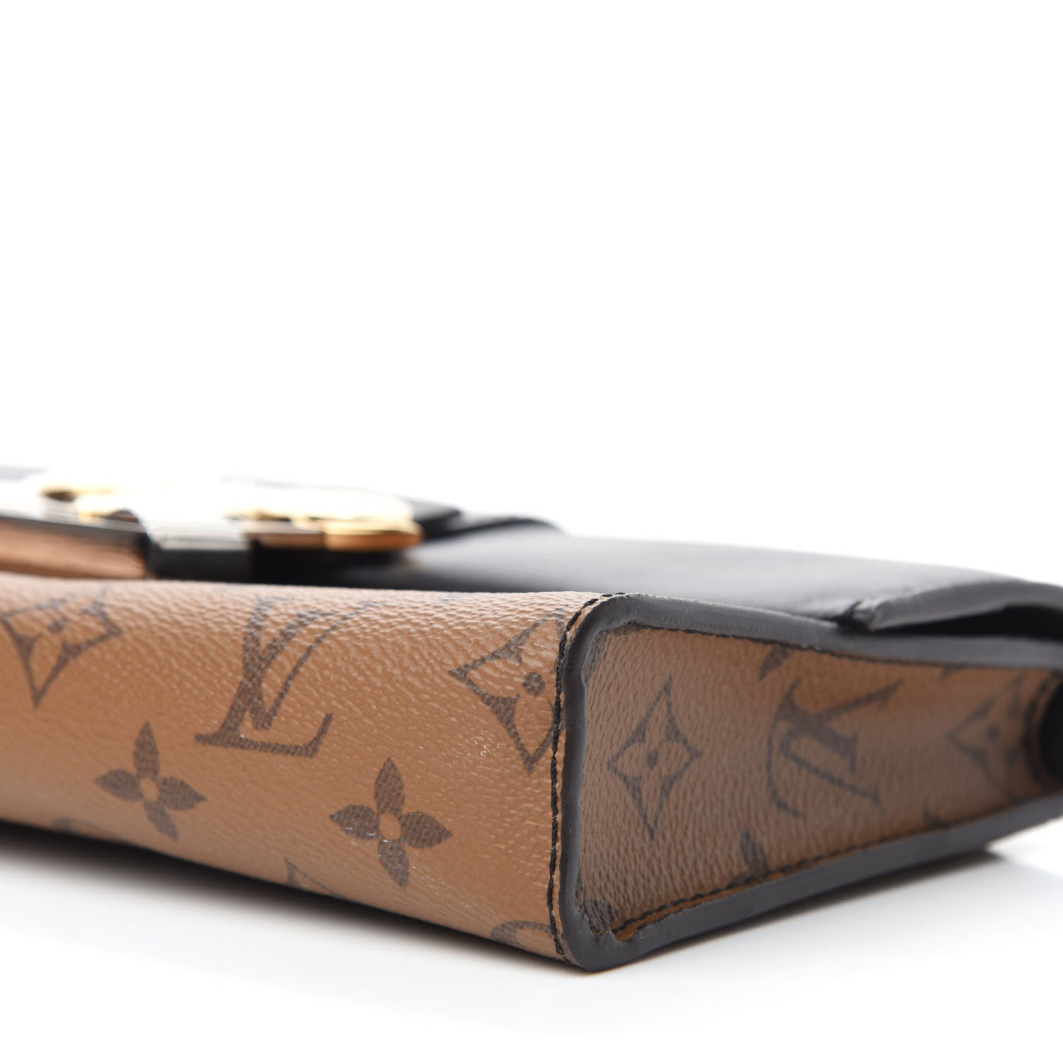 Louis Vuitton Calfskin Reverse Monogram Column Clutch 7 of 11