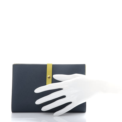 Celine Grained Calfskin Large Multifunction Strap Wallet Slate 2 of 8